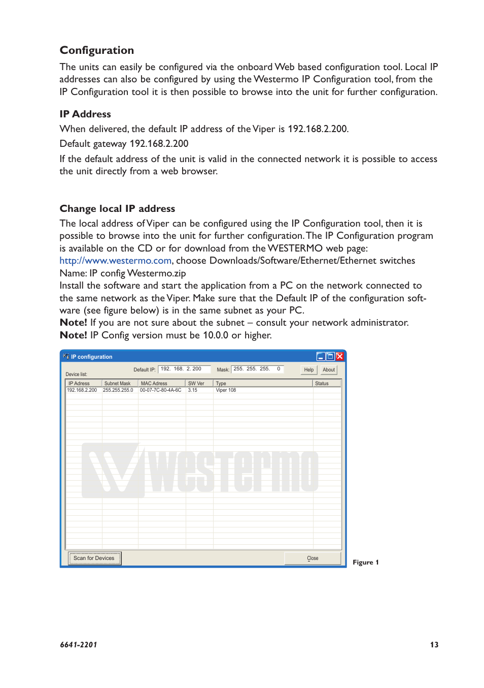 Configuration | Westermo Viper 408 User Manual | Page 13 / 20
