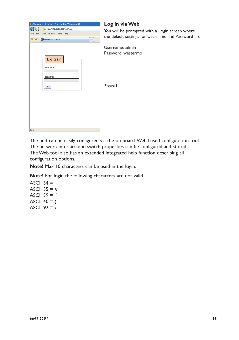 Log in via web | Westermo Viper 408 User Manual | Page 15 / 20