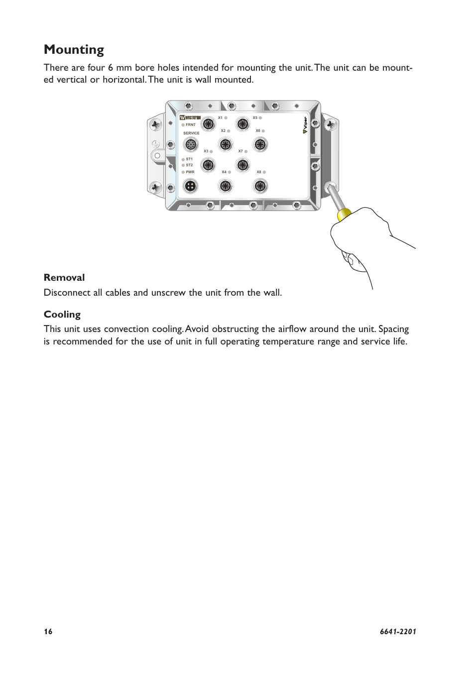 Mounting | Westermo Viper 408 User Manual | Page 16 / 20