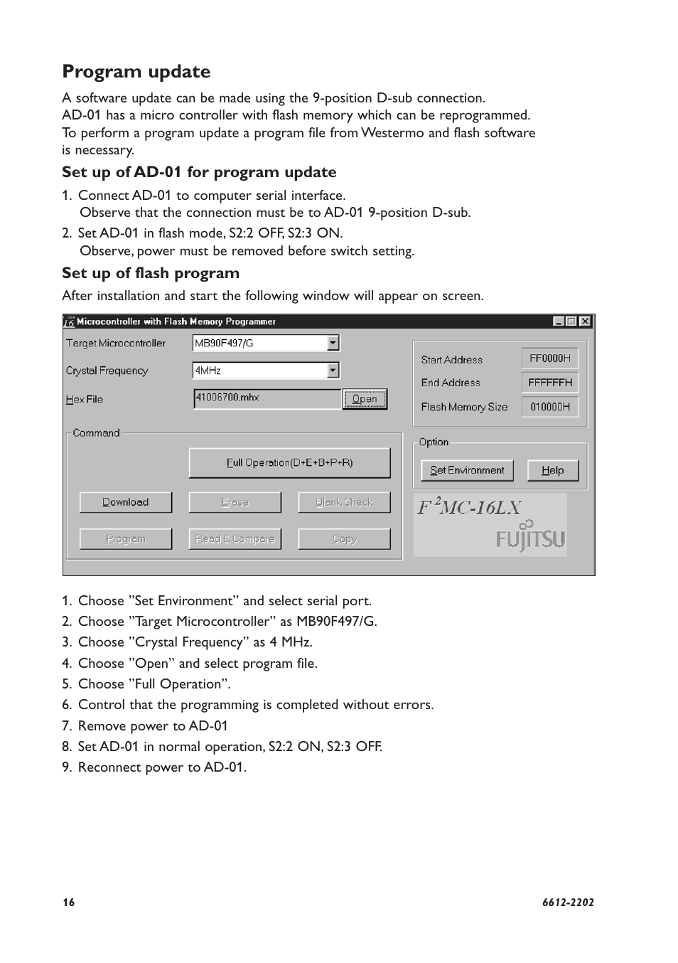 Program update | Westermo AD-01 User Manual | Page 16 / 24