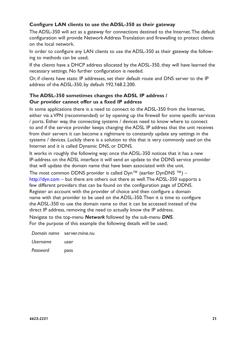 Westermo ADSL-350 User Manual | Page 21 / 28