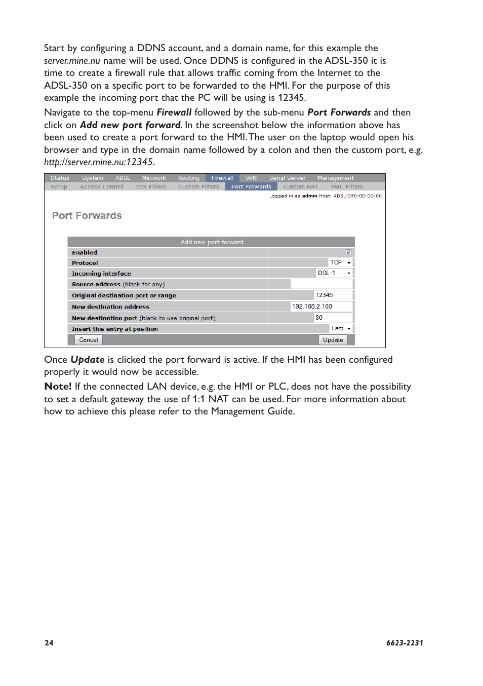 Westermo ADSL-350 User Manual | Page 24 / 28