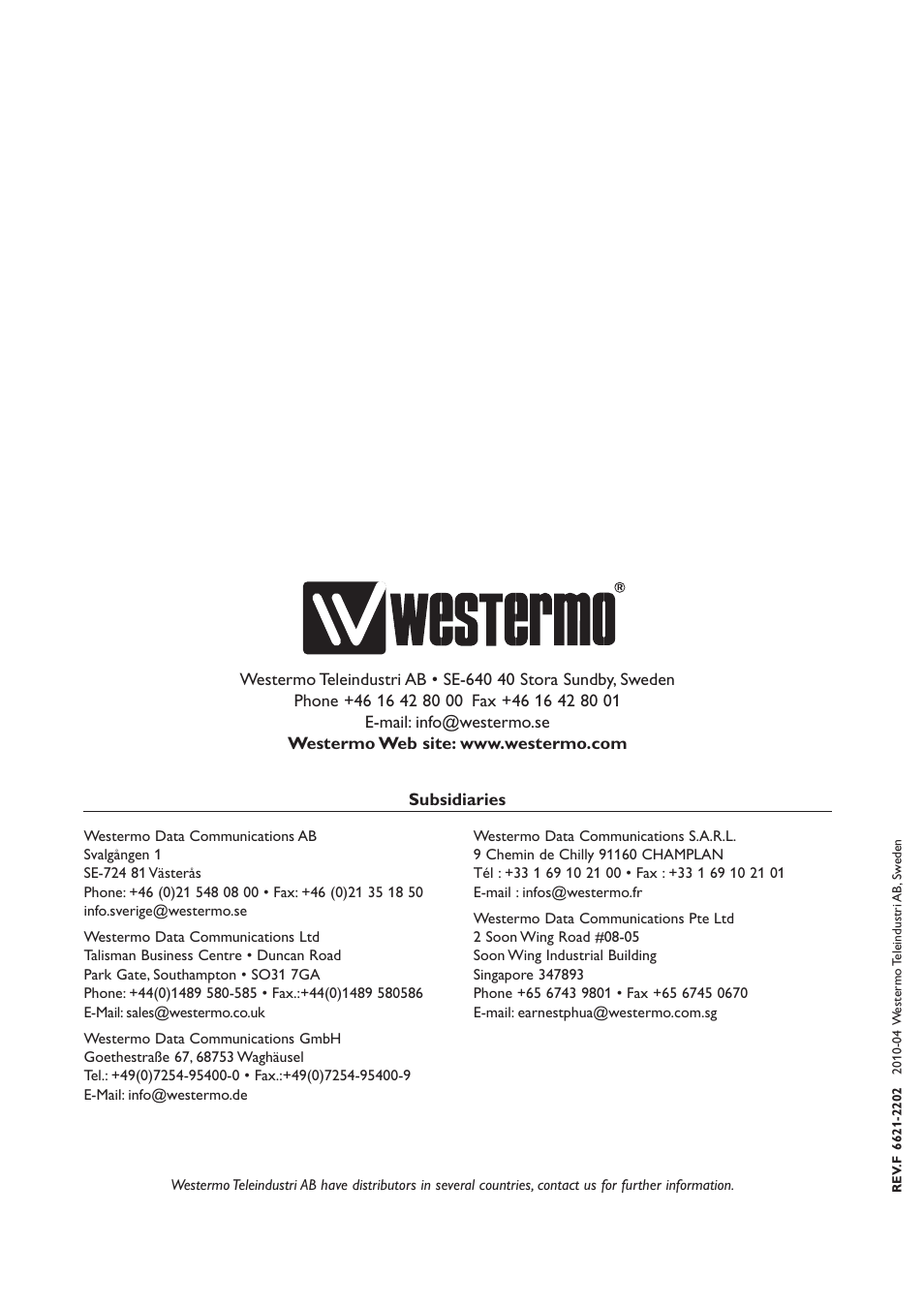 Westermo DDW-100 User Manual | Page 20 / 20