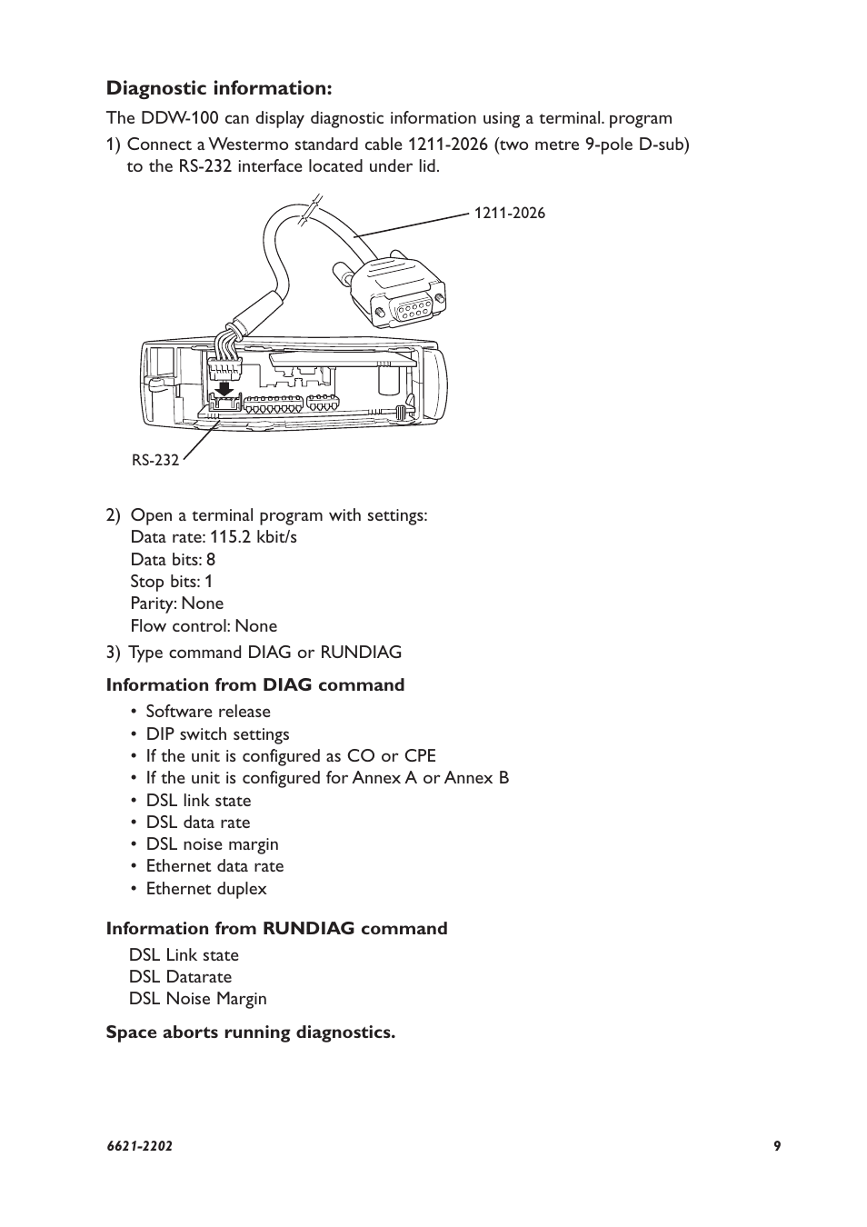 Westermo DDW-100 User Manual | Page 9 / 20