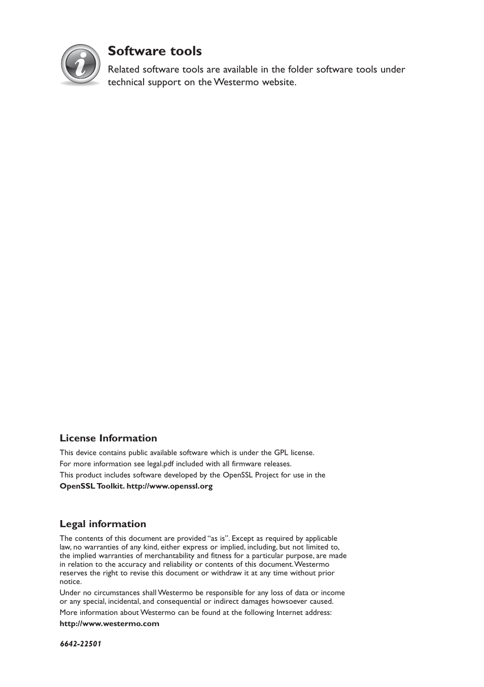 Software tools | Westermo DDW-142-EX User Manual | Page 3 / 28