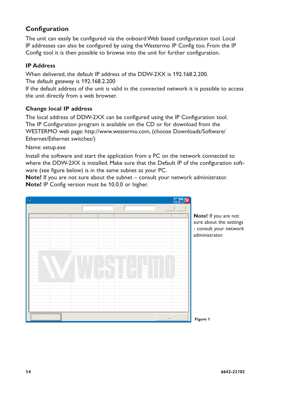 Configuration | Westermo DDW-221 User Manual | Page 14 / 20