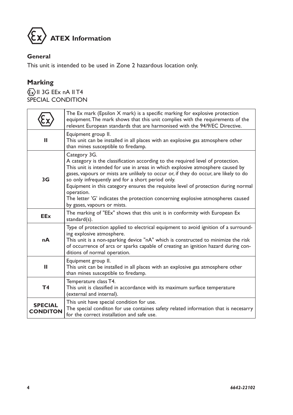 Marking, Atex information | Westermo DDW-221 User Manual | Page 4 / 20