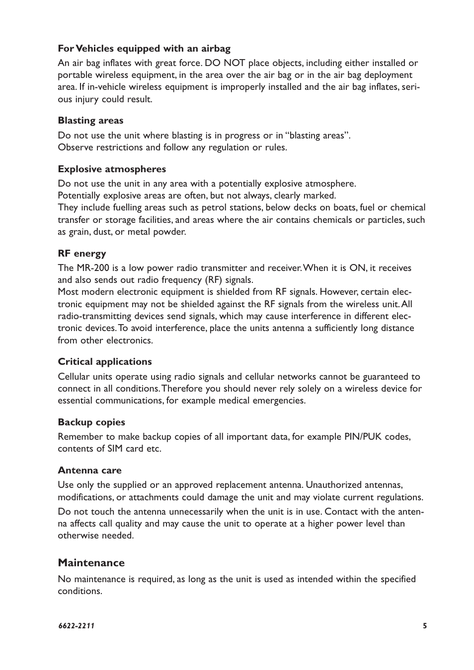 Westermo DR-250 User Manual | Page 5 / 20