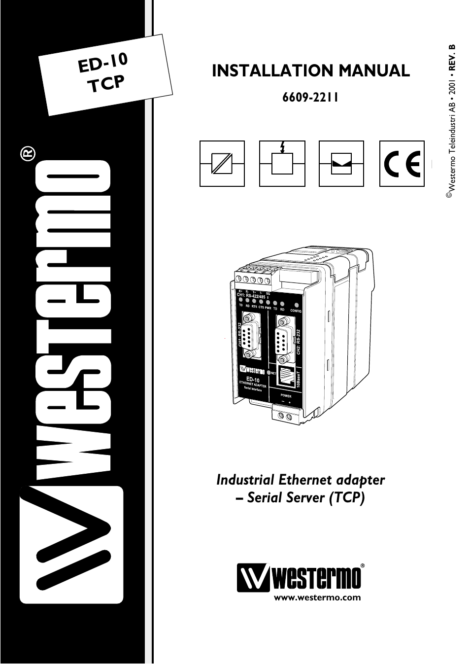 Westermo ED-10 TCP User Manual | 32 pages