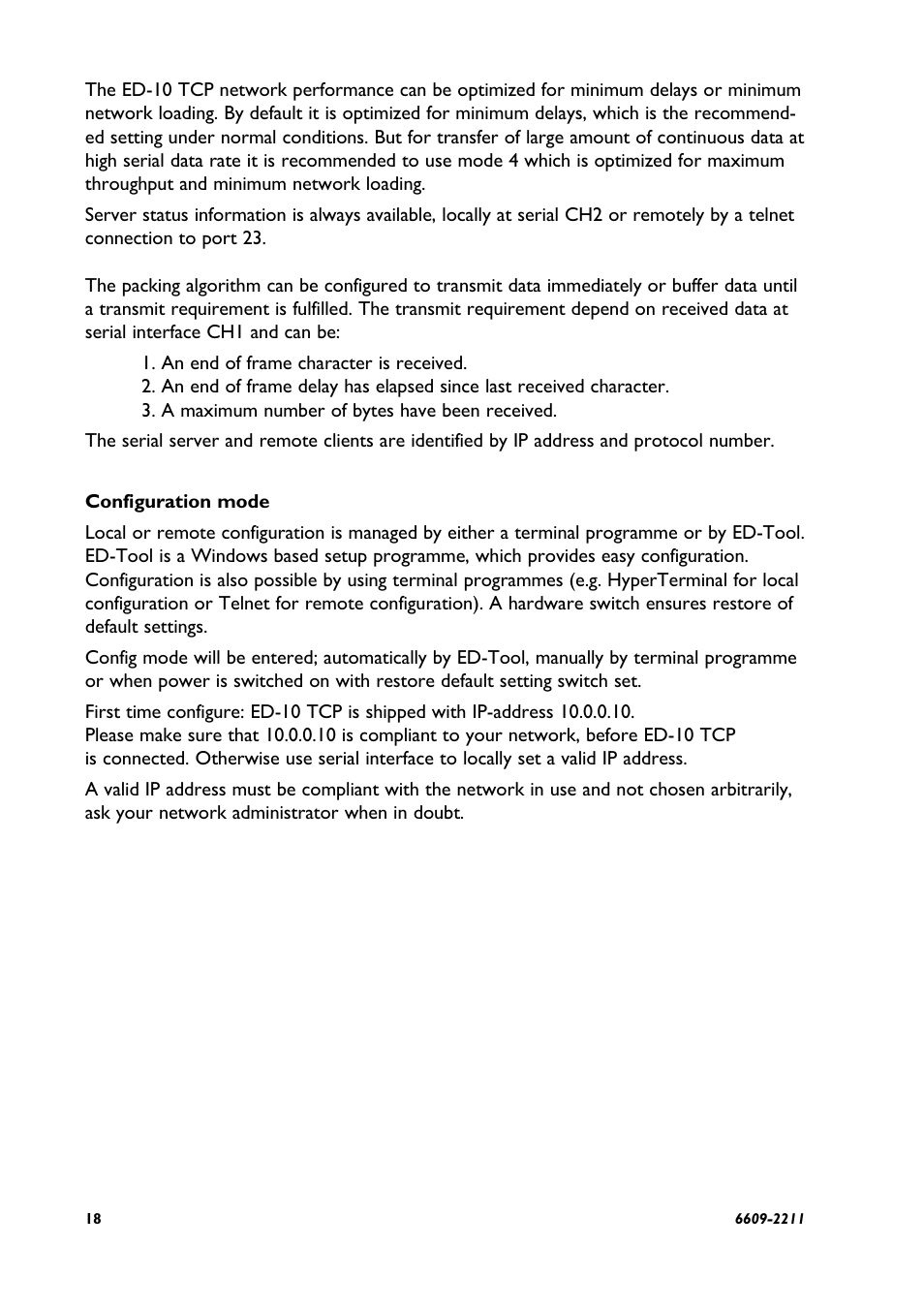 Westermo ED-10 TCP User Manual | Page 18 / 32