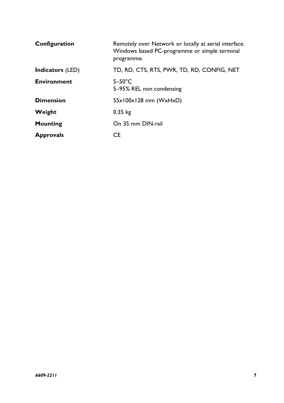 Westermo ED-10 TCP User Manual | Page 7 / 32