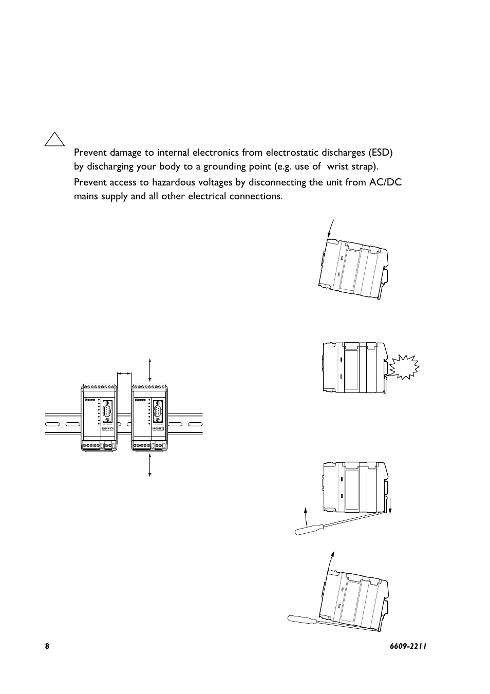 Maintenance, Installation, 1 mounting / removal | Westermo ED-10 TCP User Manual | Page 8 / 32