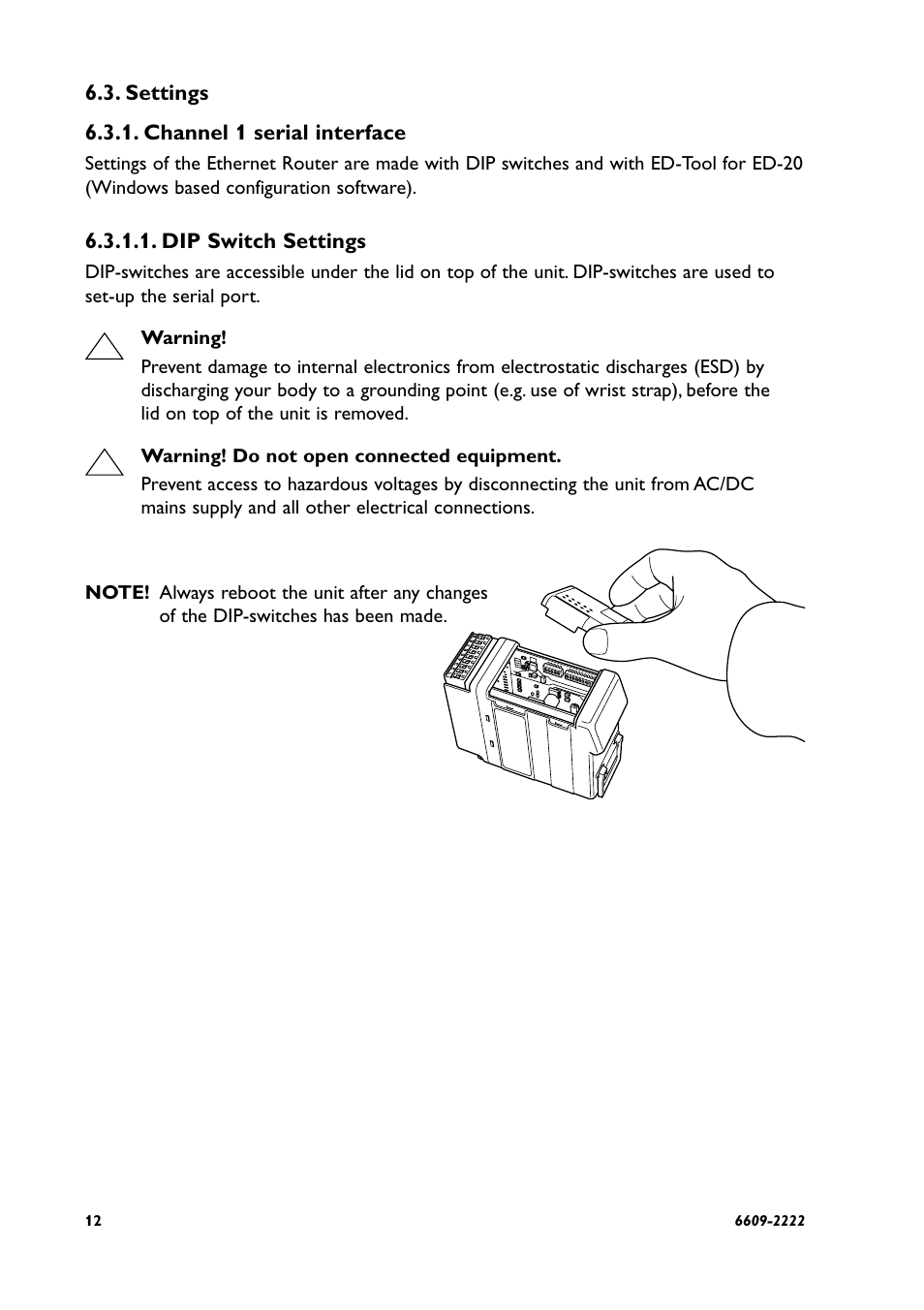 Westermo ED-20 User Manual | Page 12 / 36