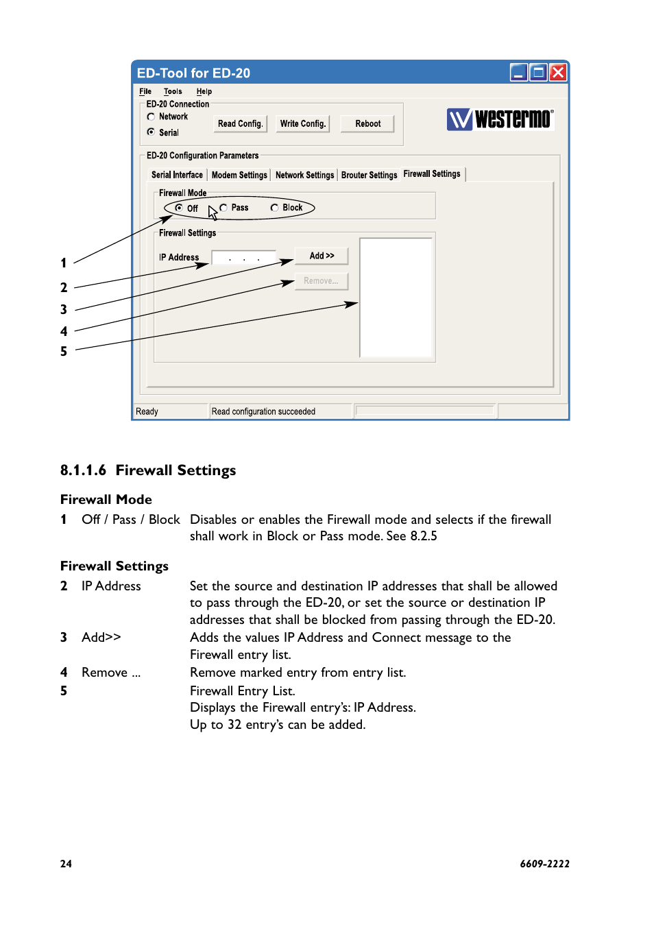 Westermo ED-20 User Manual | Page 24 / 36