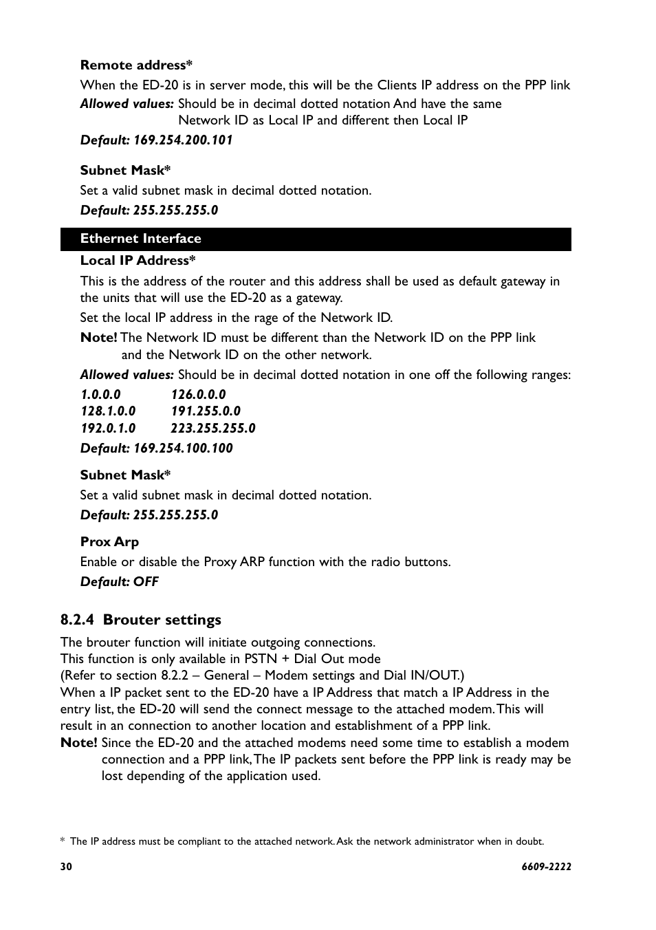 Westermo ED-20 User Manual | Page 30 / 36