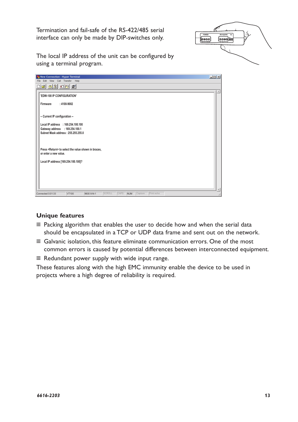 Westermo EDW-100 User Manual | Page 13 / 32