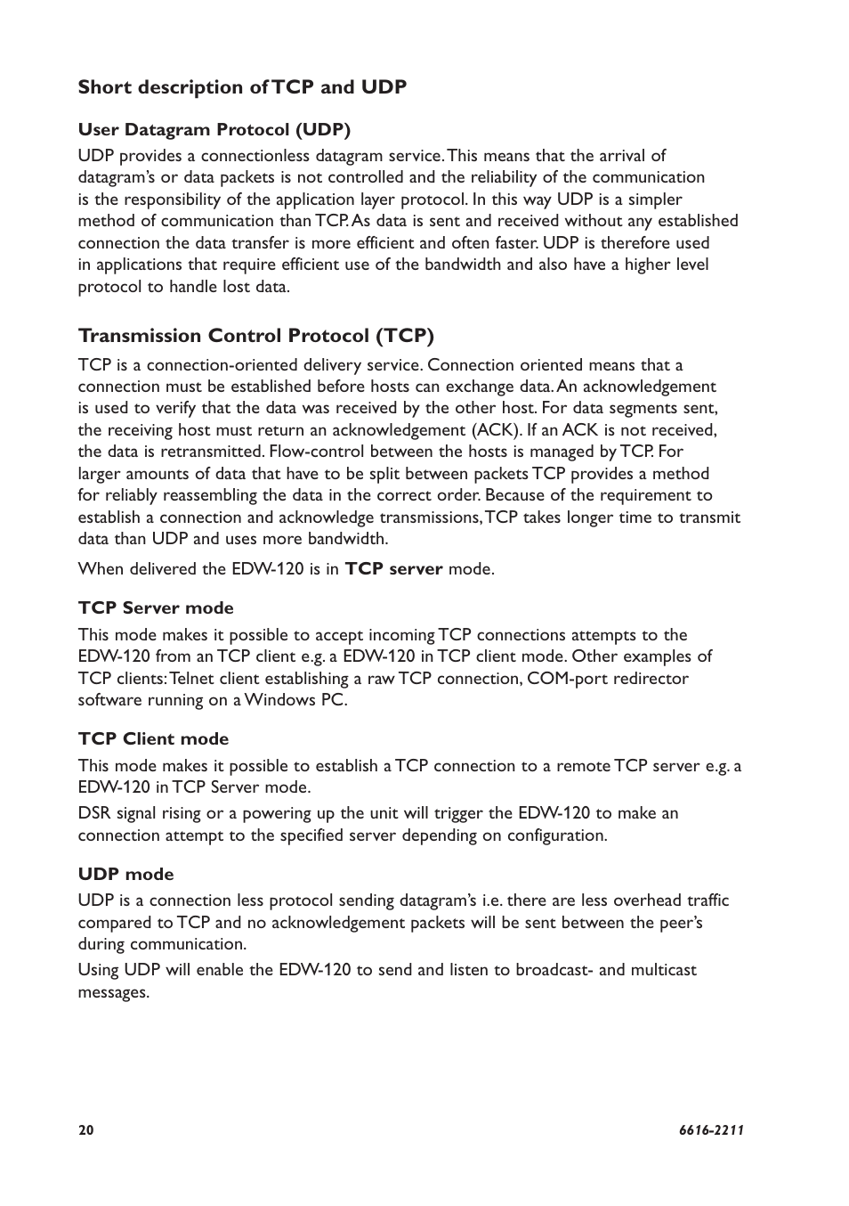 Westermo EDW-120 User Manual | Page 20 / 32