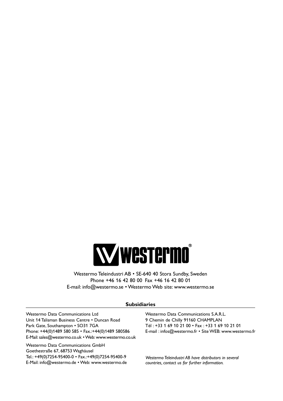 Westermo ID-90 User Manual | Page 124 / 124