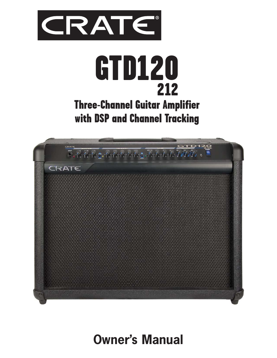 Crate Amplifiers GTD120 User Manual | 12 pages