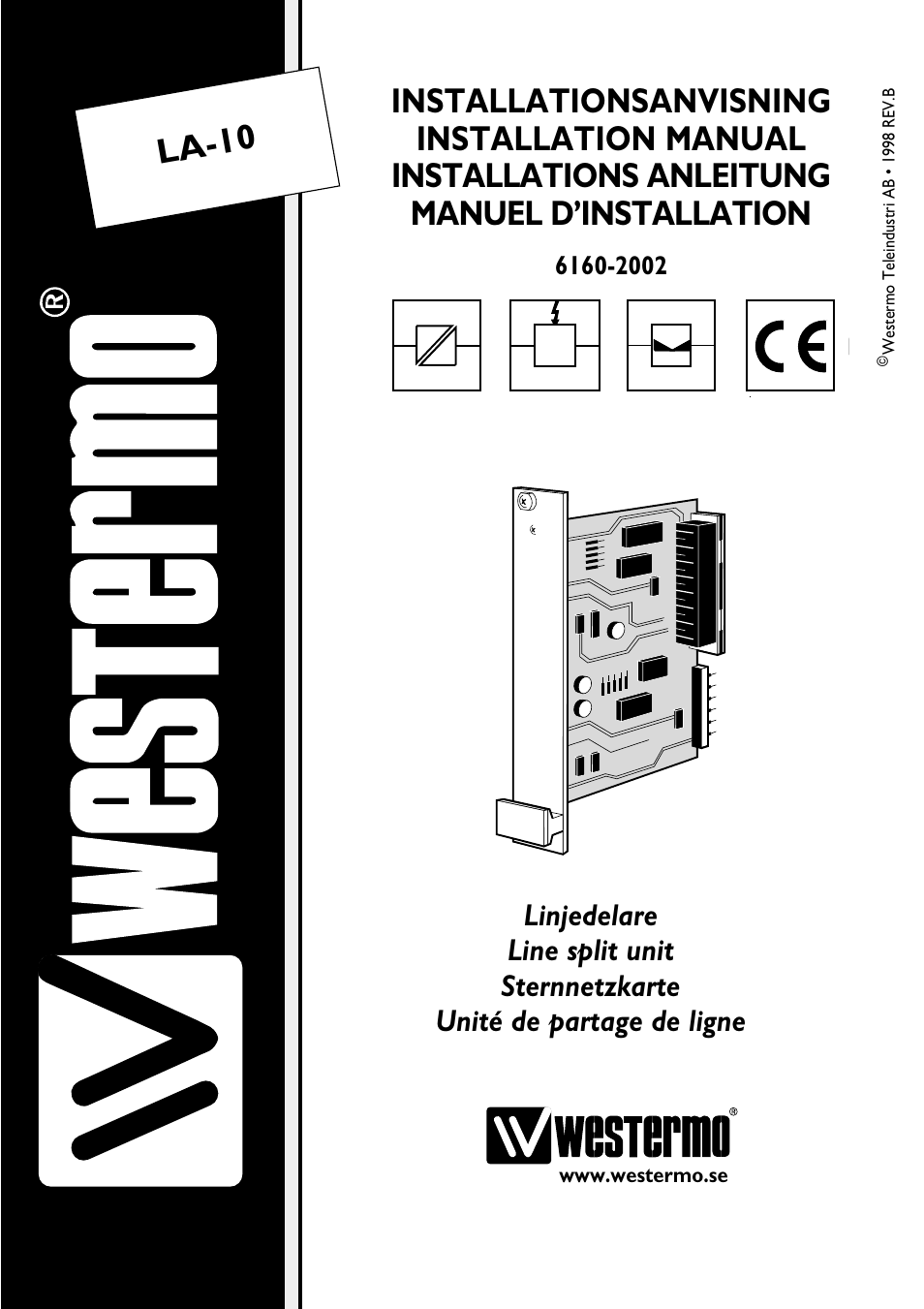 Westermo LA-10 User Manual | 12 pages