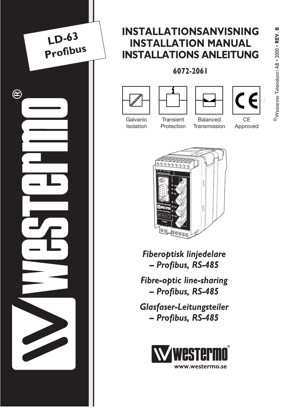 Westermo LD-63 User Manual | 10 pages