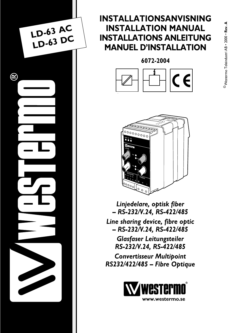 Westermo LD-63 AD User Manual | 28 pages