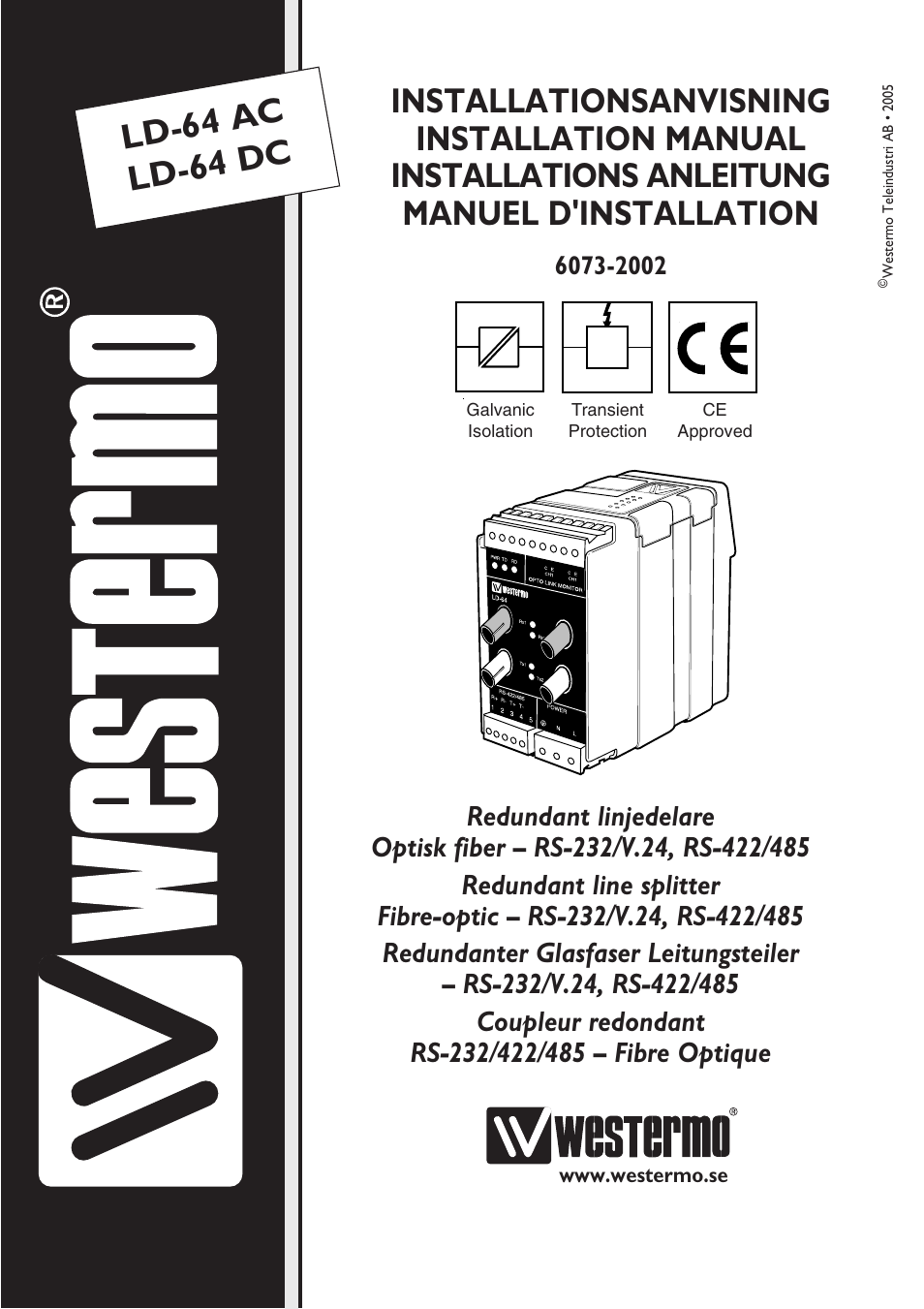 Westermo LD-64 User Manual | 42 pages