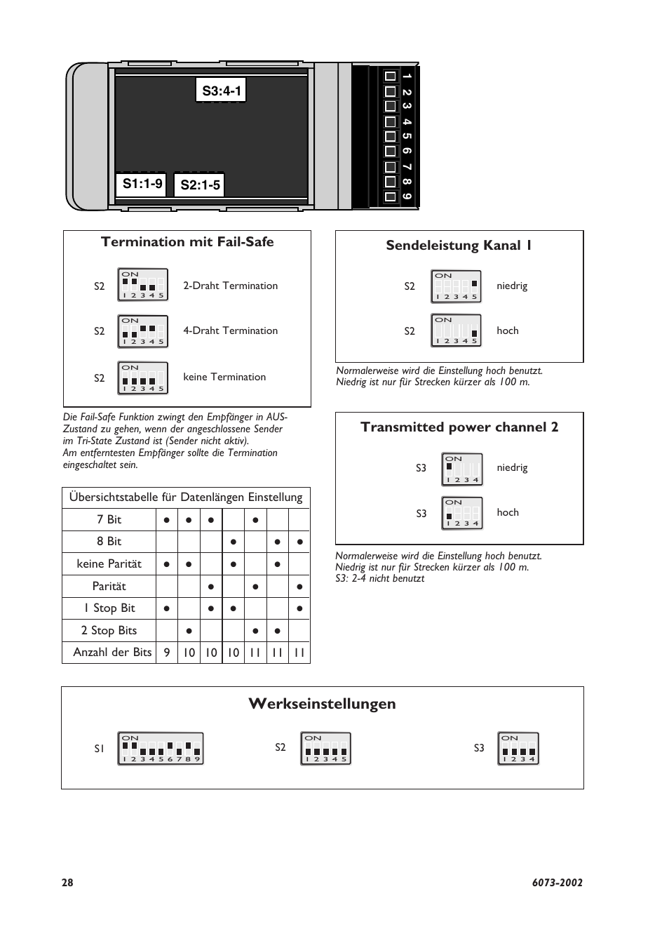 Werkseinstellungen | Westermo LD-64 User Manual | Page 28 / 42