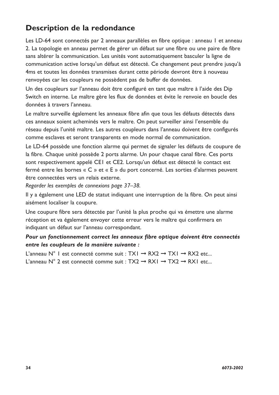 Description de la redondance | Westermo LD-64 User Manual | Page 34 / 42