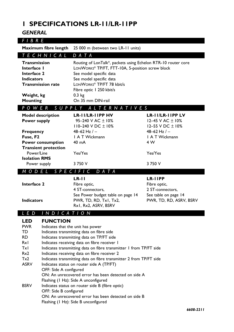 General | Westermo LR-11 User Manual | Page 4 / 20