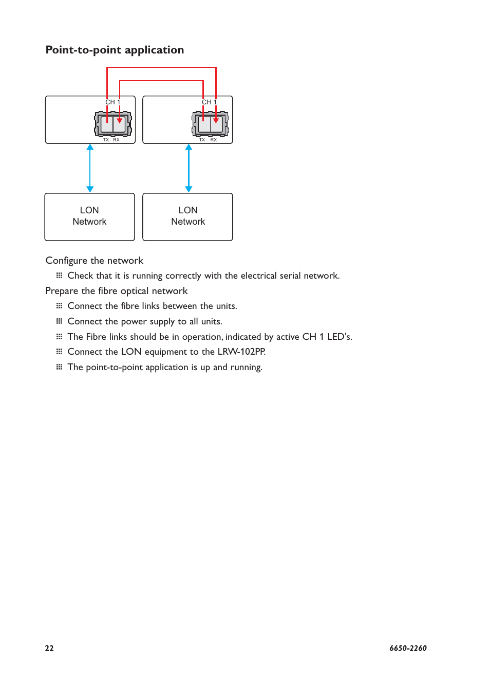 Point-to-point application | Westermo LRW-102 User Manual | Page 22 / 28