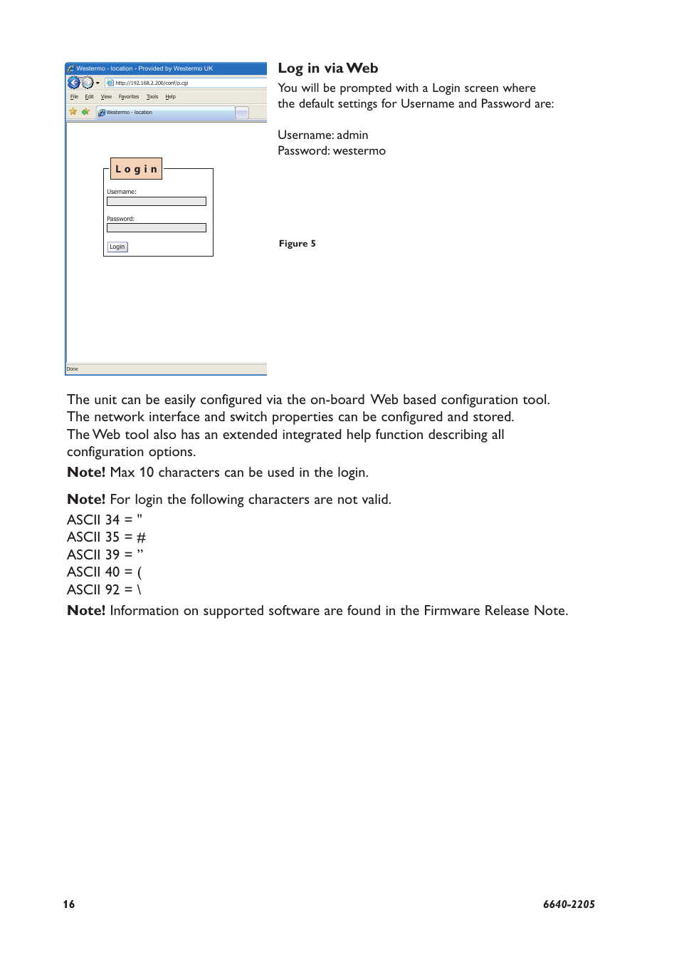 Log in via web | Westermo Lynx 100 User Manual | Page 16 / 24