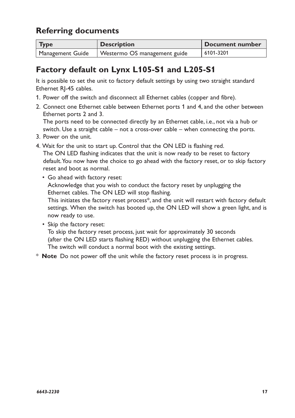 Referring documents | Westermo Lynx-x05-S1 User Manual | Page 17 / 20