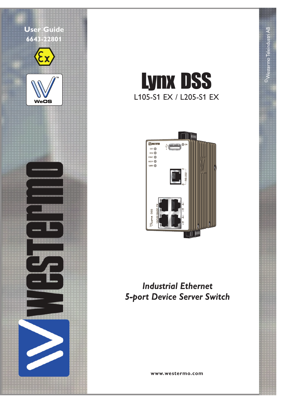 Westermo Lynx-x05-S1-EX User Manual | 24 pages