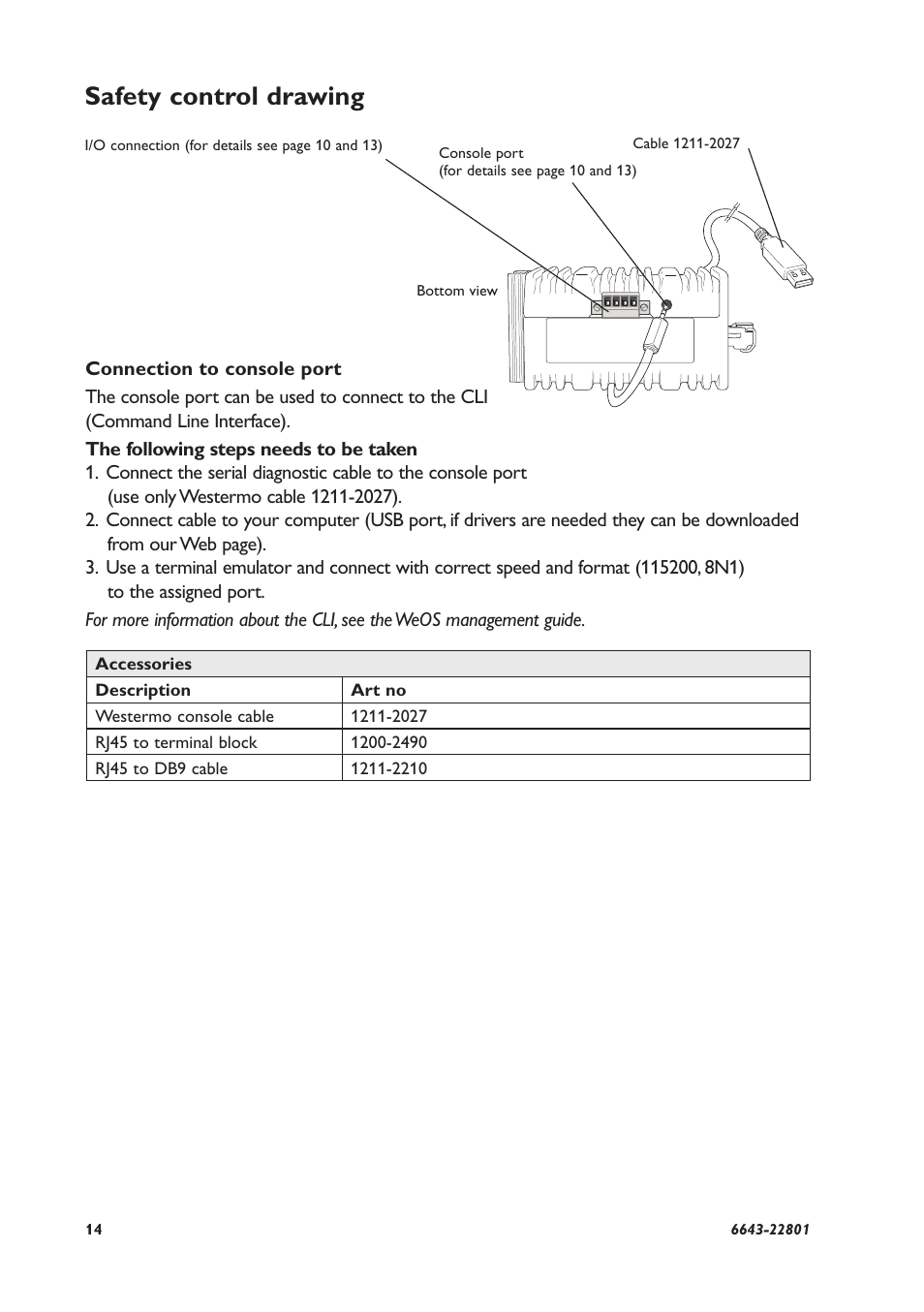 Safety control drawing | Westermo Lynx-x05-S1-EX User Manual | Page 14 / 24