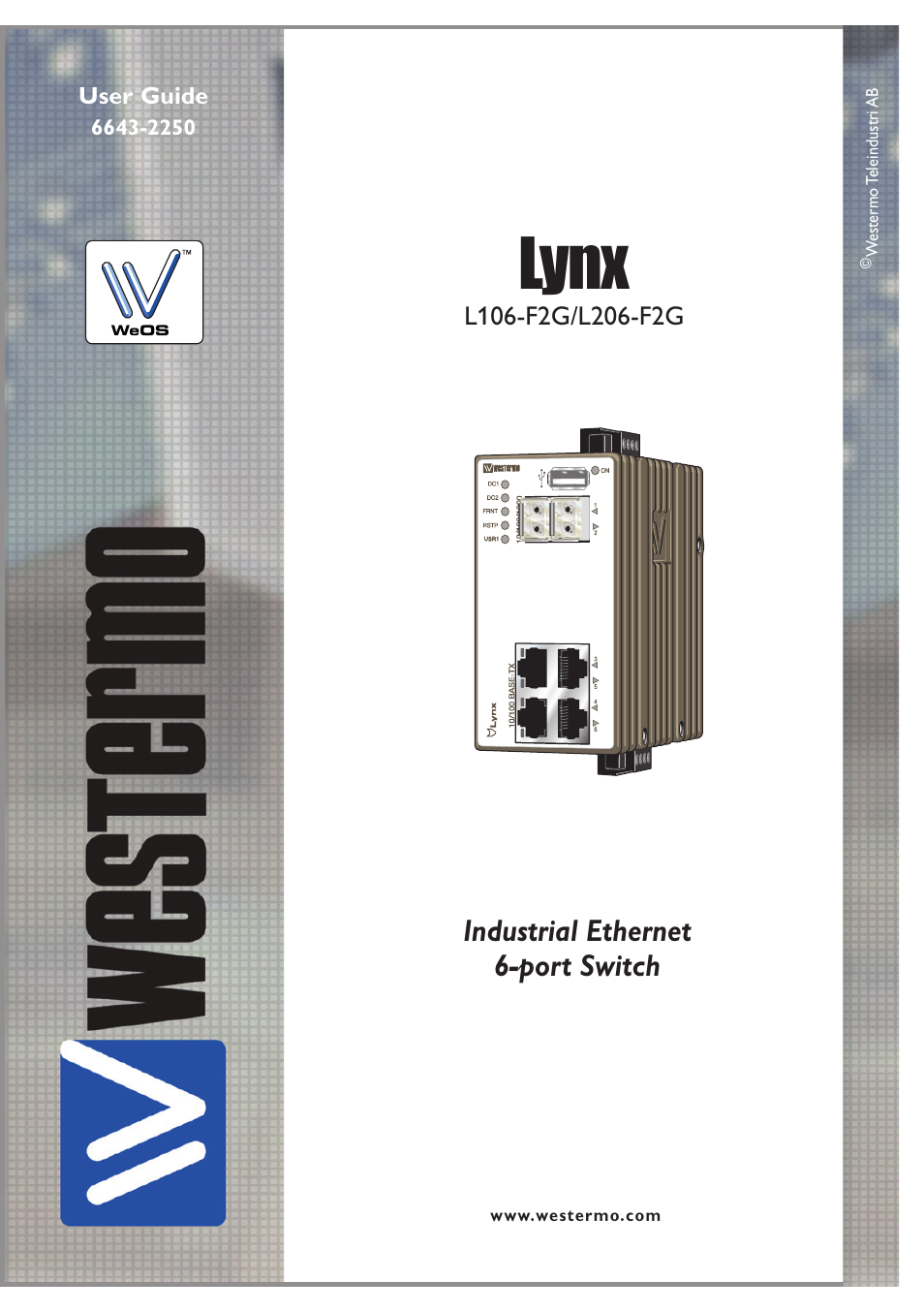 Westermo Lynx-x06-F2G User Manual | 16 pages