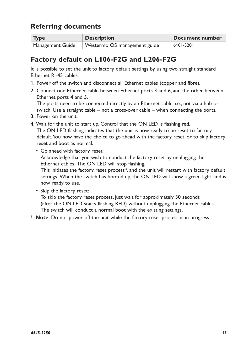 Referring documents | Westermo Lynx-x06-F2G User Manual | Page 15 / 16
