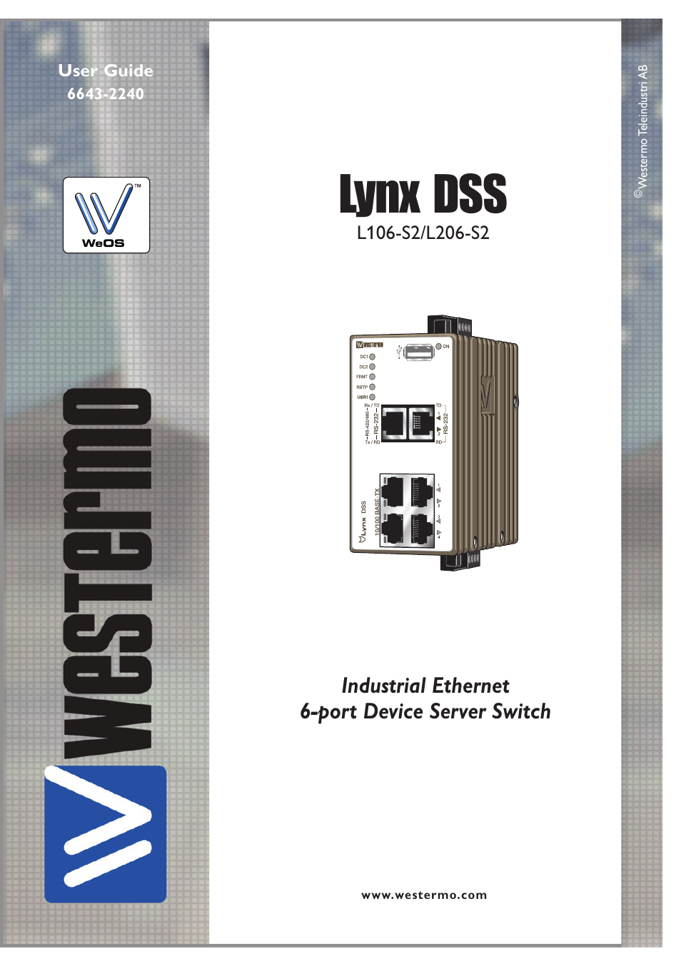 Westermo Lynx-x06-S2 User Manual | 20 pages