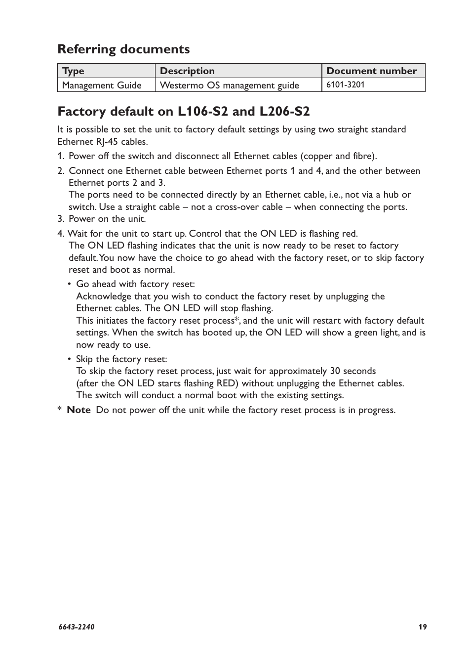 Referring documents | Westermo Lynx-x06-S2 User Manual | Page 19 / 20