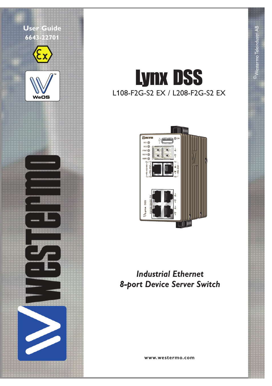 Westermo Lynx-x08-F2G-S2-EX User Manual | 24 pages