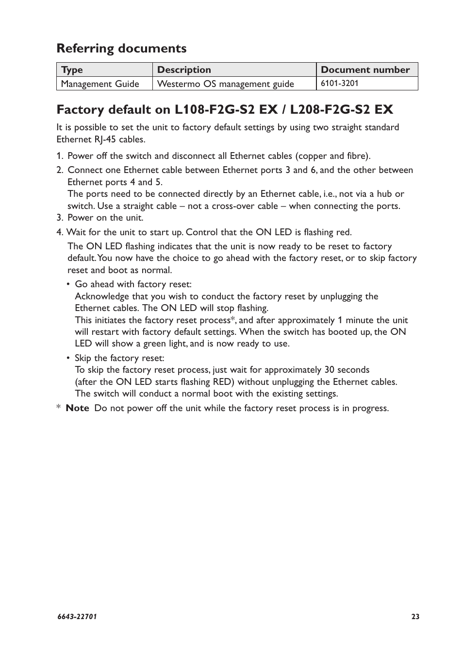 Referring documents | Westermo Lynx-x08-F2G-S2-EX User Manual | Page 23 / 24