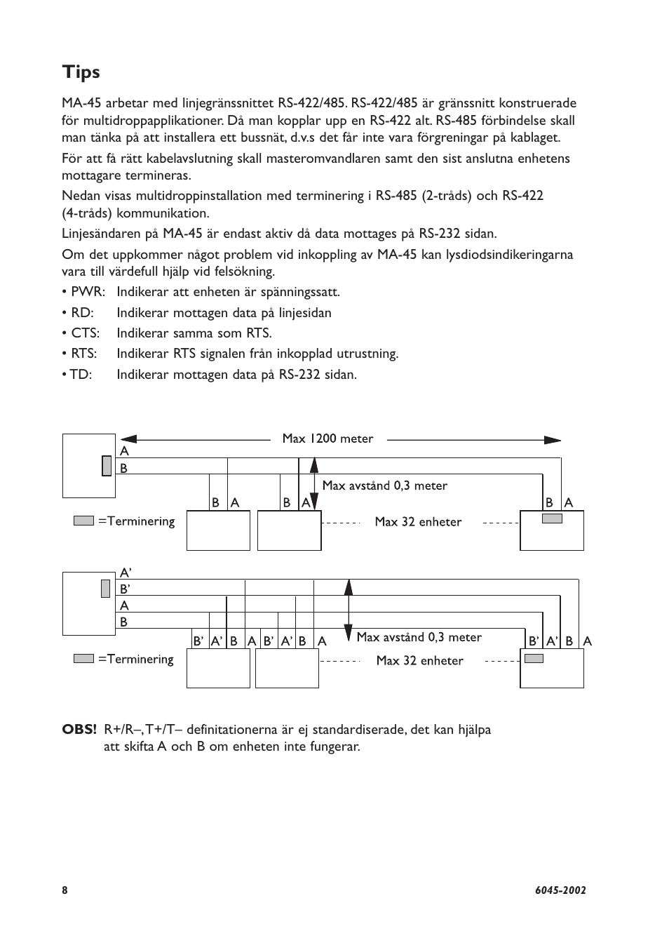 Tips | Westermo MA-45 User Manual | Page 8 / 28