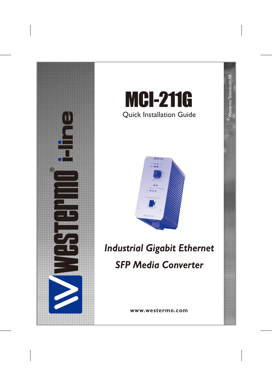 Westermo MCI-211G User Manual | 16 pages