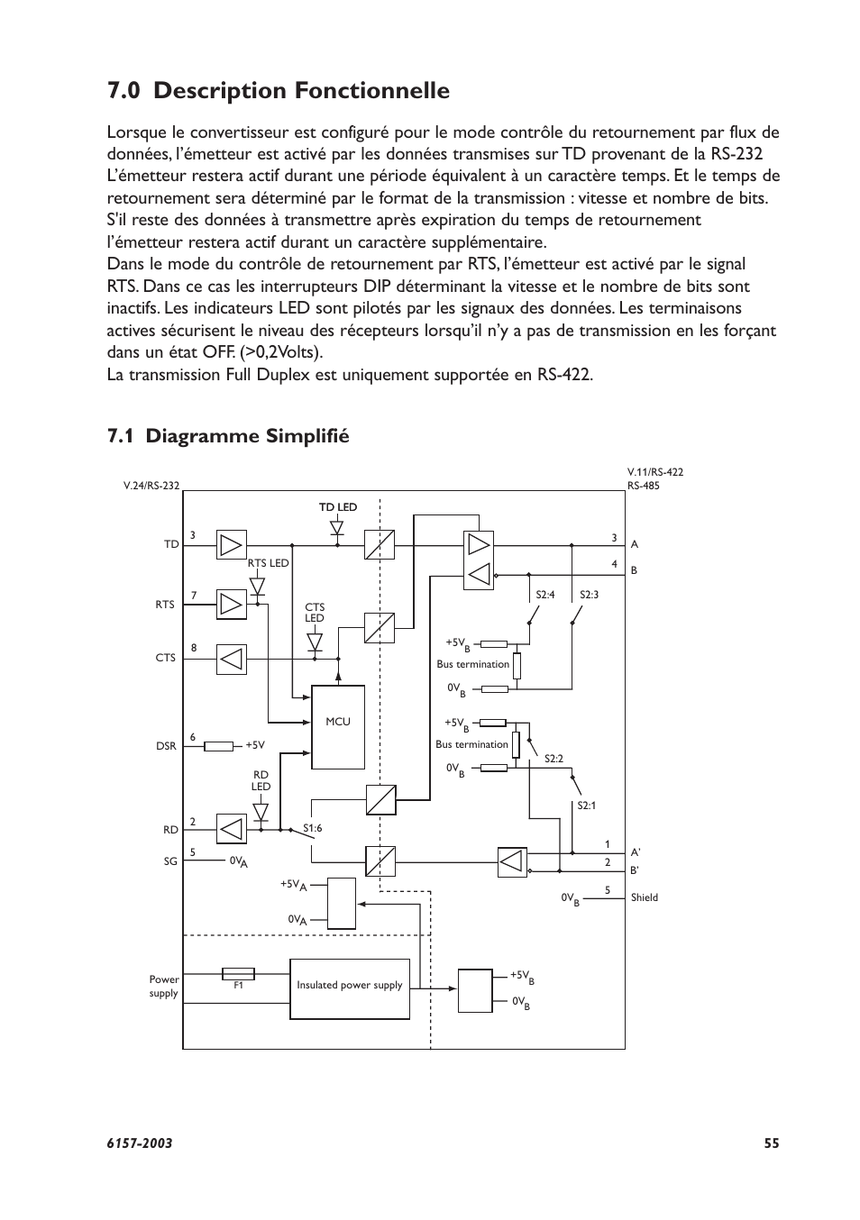 0 description fonctionnelle, 1 diagramme simplifié | Westermo MD-45 User Manual | Page 55 / 60