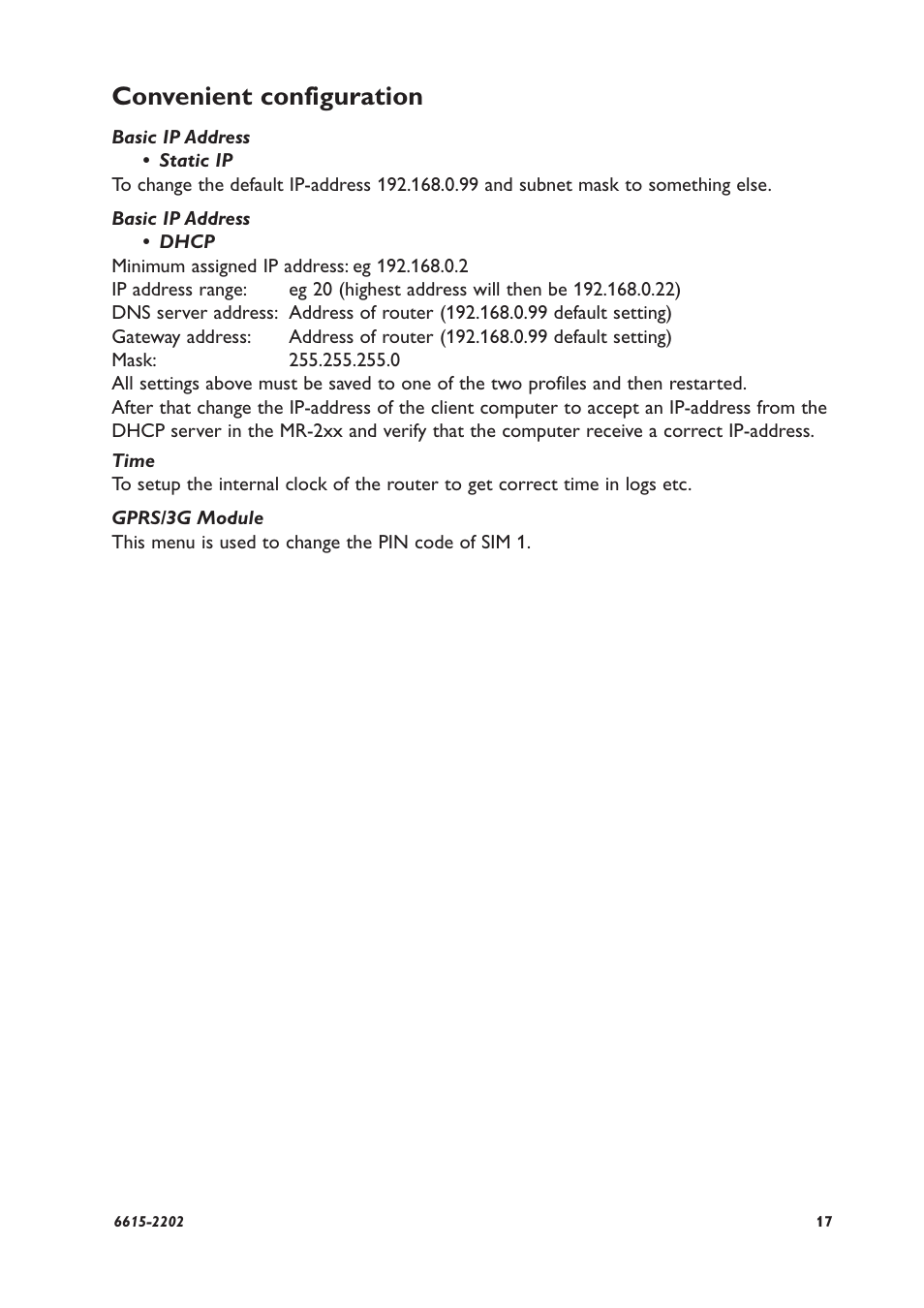 Convenient configuration | Westermo MR-200 User Manual | Page 17 / 20