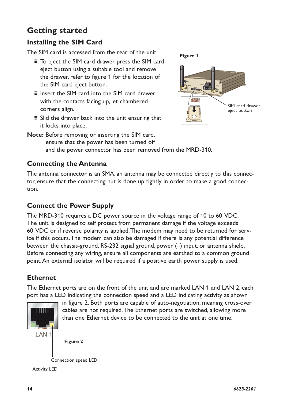 Getting started | Westermo MRD-310 User Manual | Page 14 / 28