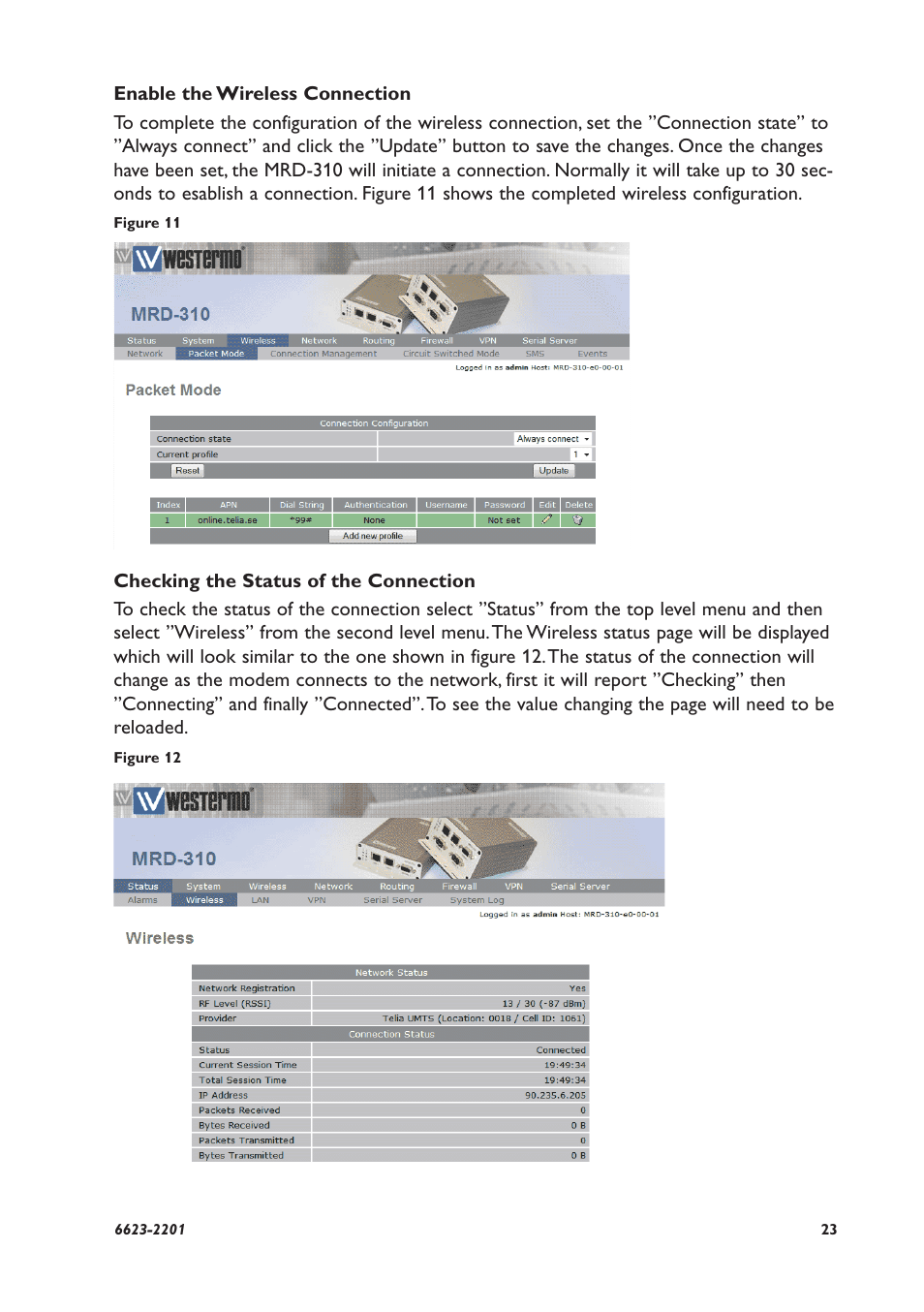 Westermo MRD-310 User Manual | Page 23 / 28