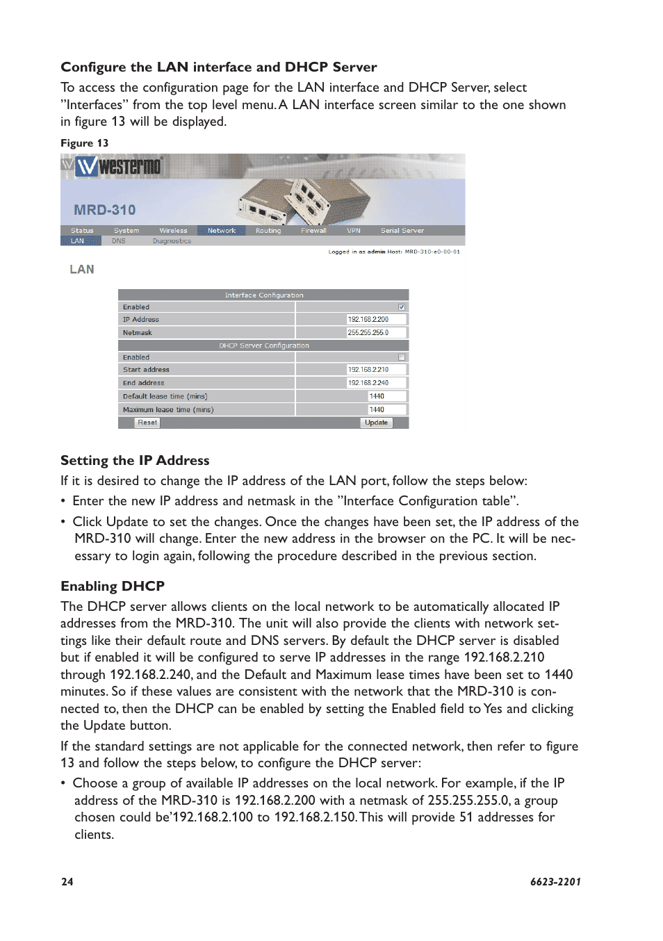 Westermo MRD-310 User Manual | Page 24 / 28