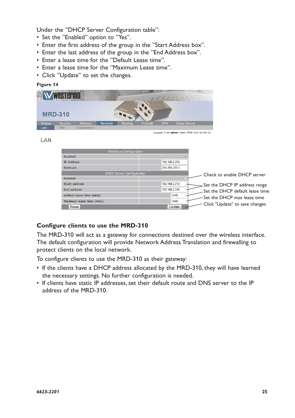 Westermo MRD-310 User Manual | Page 25 / 28