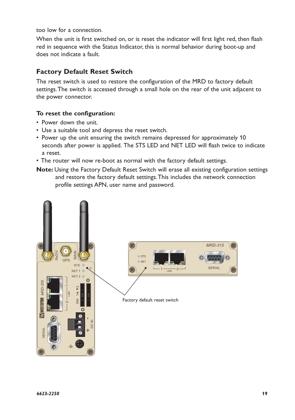 Westermo MRD-315 User Manual | Page 19 / 34